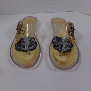 BCB Girls/Women's March Gold Slide Style 7M Sandals Orig Box RETRO COOL